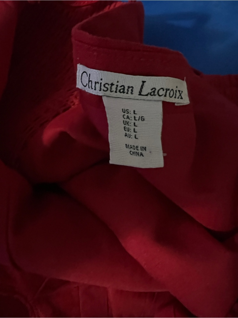 Christian Lacroix Red Spaghetti Strap Maxi Dress - Picture 2 of 12